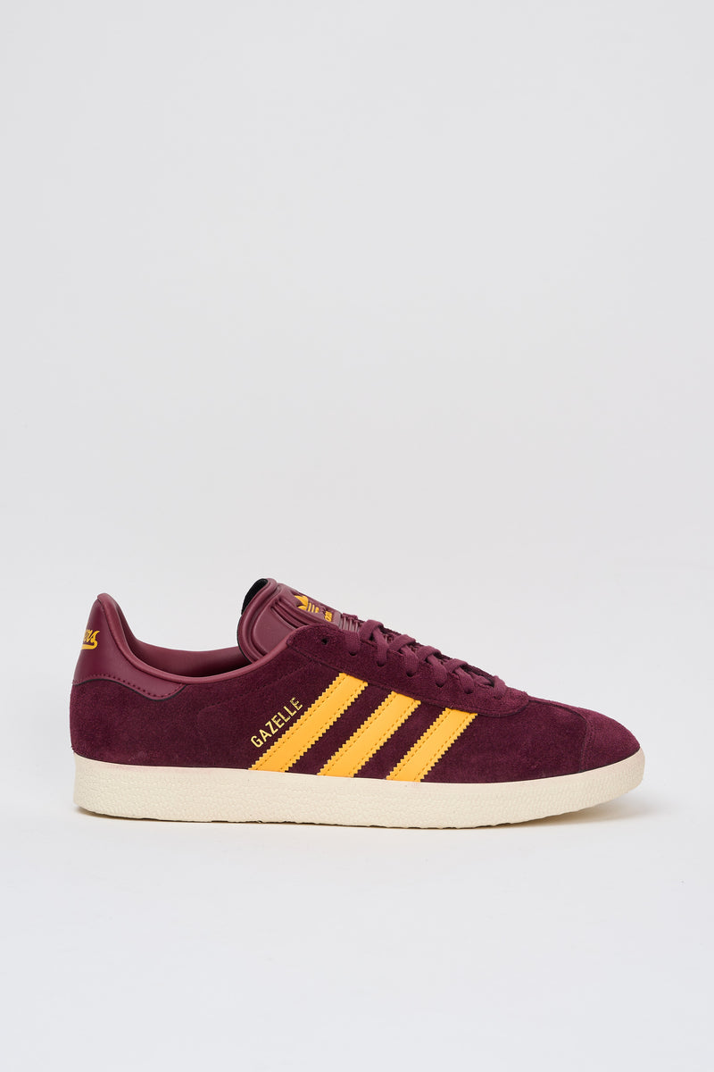 Adidas Gazelle Suede Burgundy Shoes Adidas man Bordeaux/yellow
