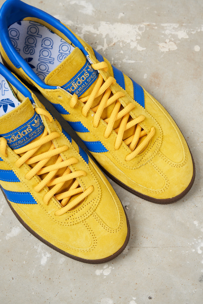 adidas originals sneakers handball spezial tomaia suede colore giallo bluette 7005