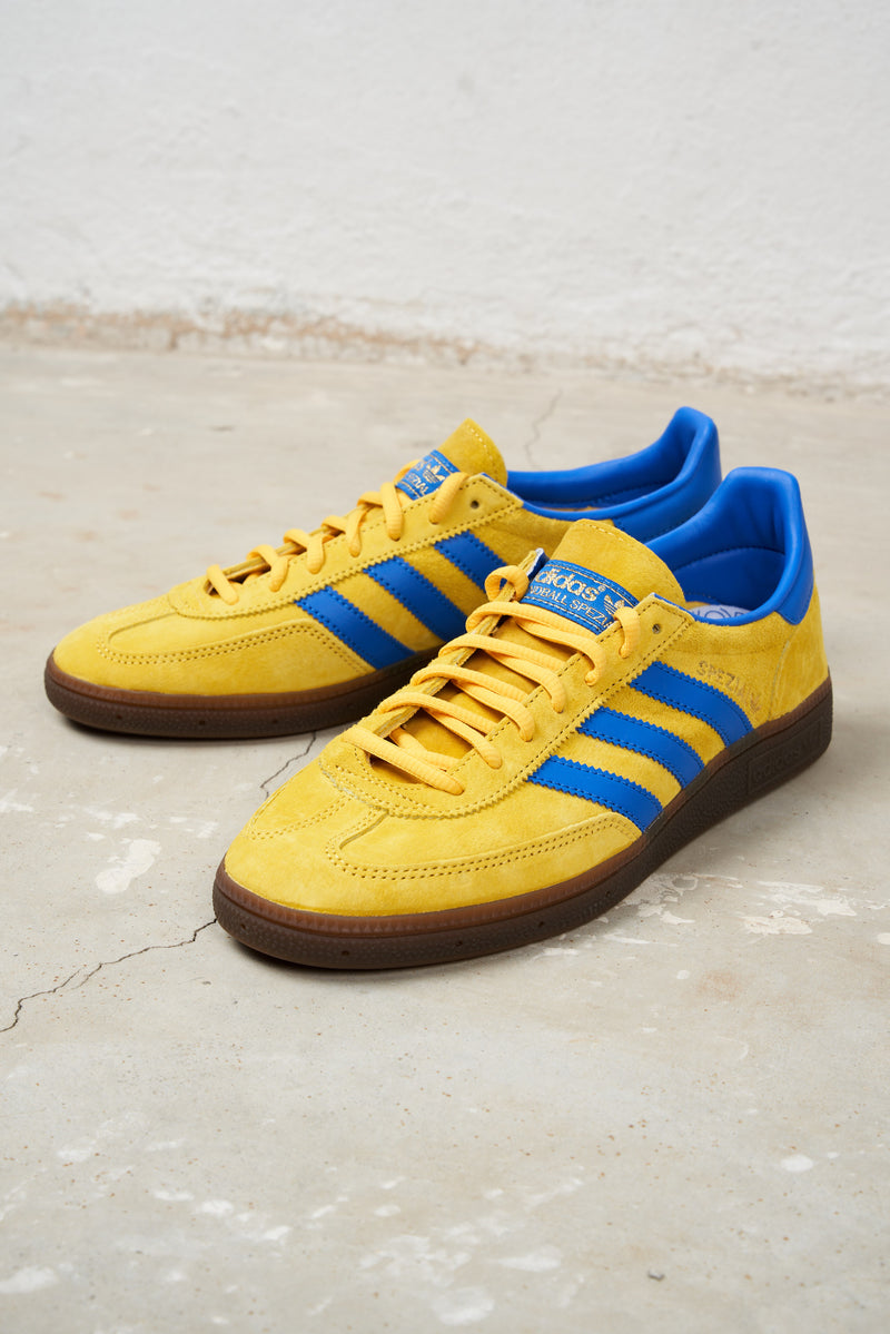 adidas originals sneakers handball spezial tomaia suede colore giallo bluette 7005