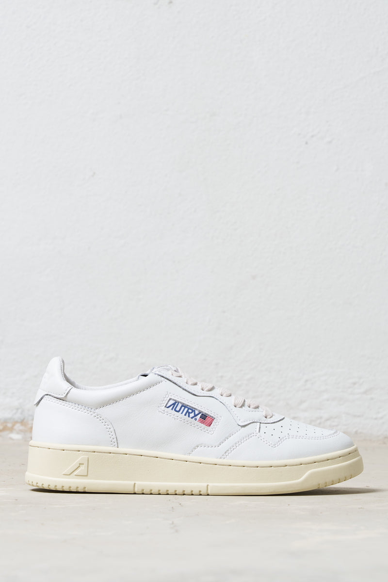 autry sneakers medalist low obermaterial aus leder farbe weiss 7098