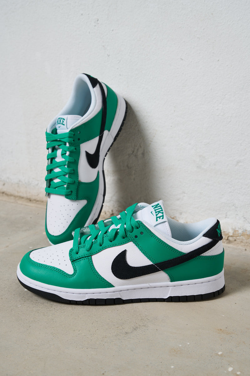 nike sneakers dunk low celtics pelle colore verde bianco 7836