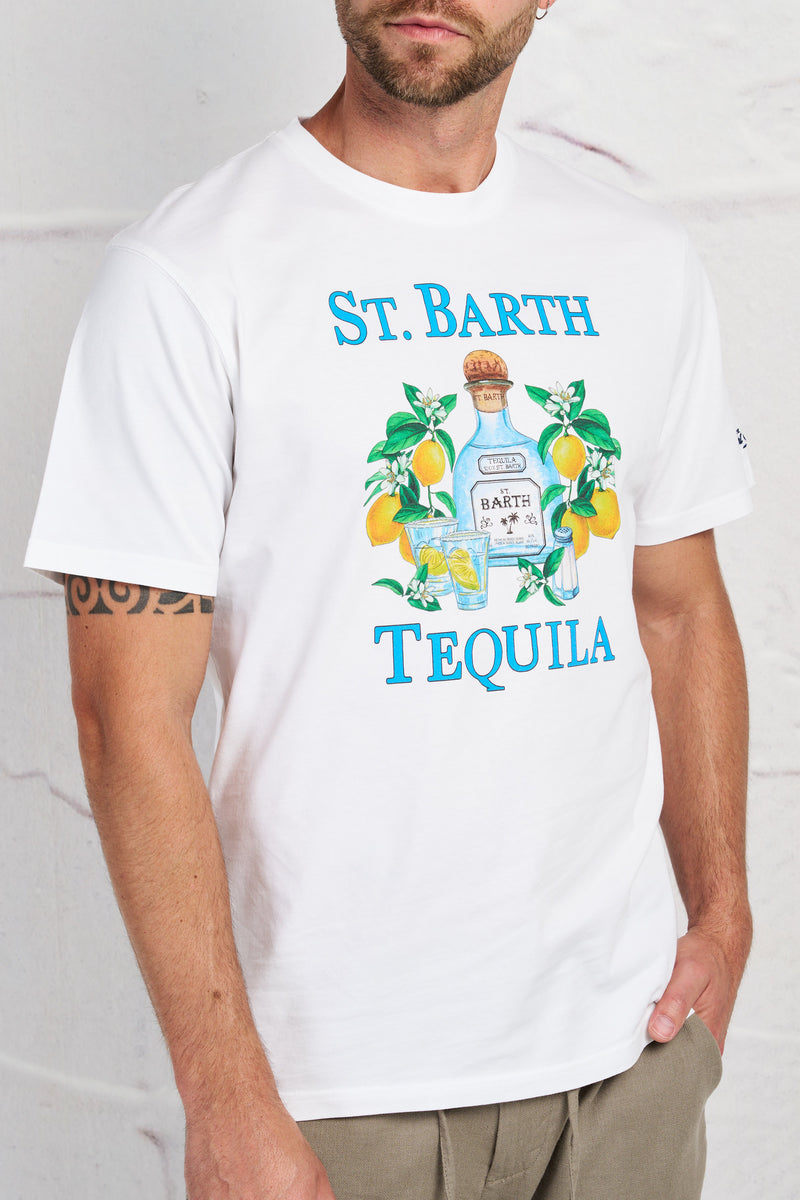 saint barth t shirt tequila boom girocollo stampa cotone colore bianco 6243