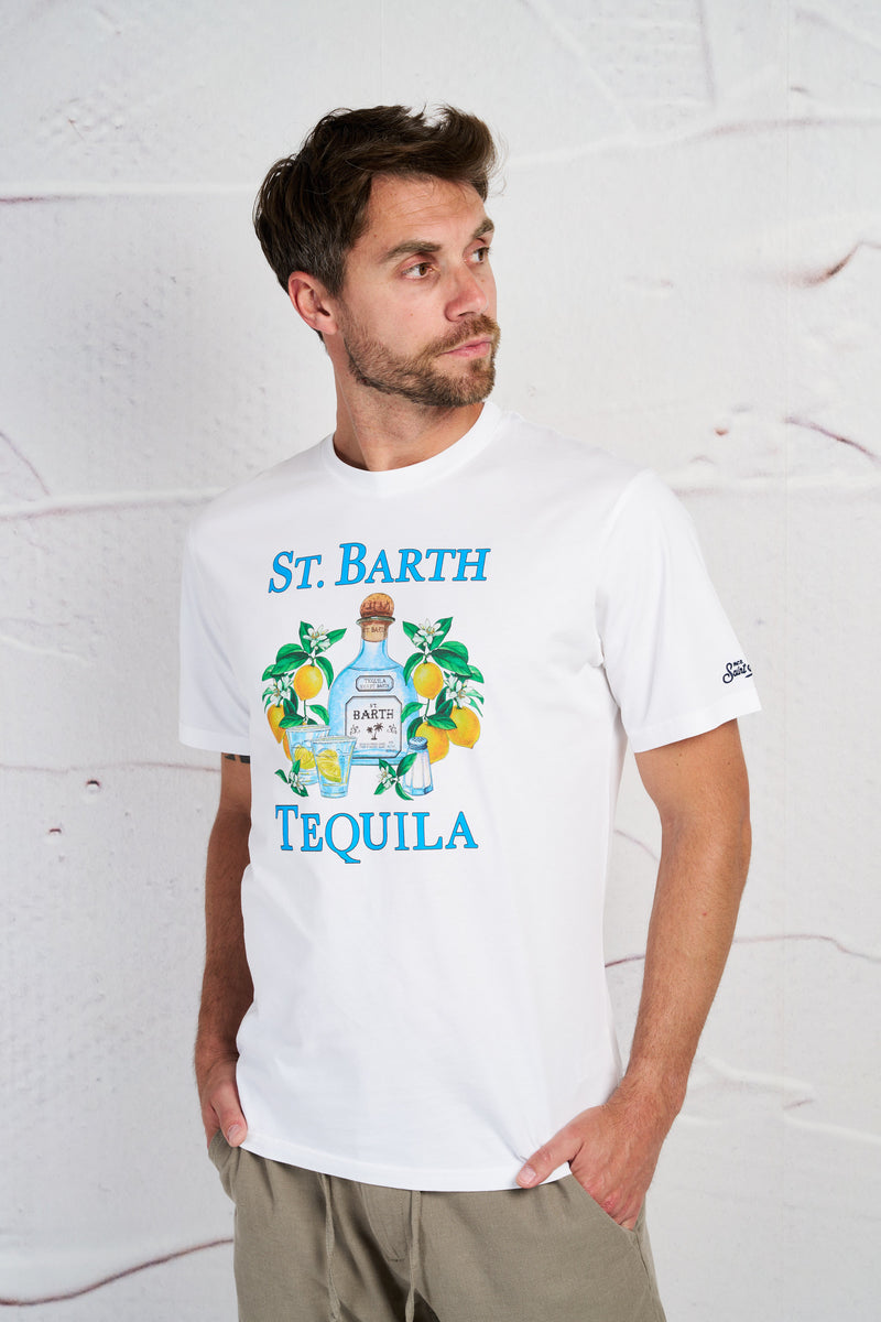 saint barth t shirt tequila boom girocollo stampa cotone colore bianco 6243