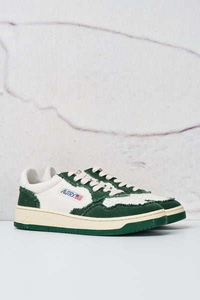 スニーカー Autry Sneaker In Pelle Autry Medalist Low Sneakers In White And Gray Leather And Suede