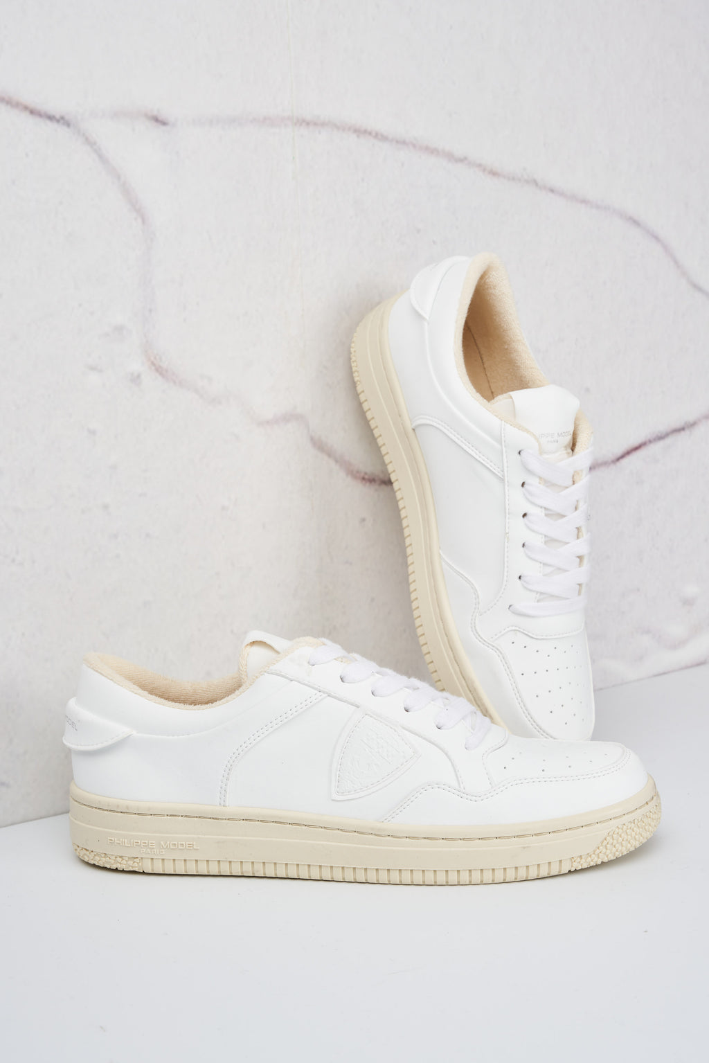 Philippe Model ACBC Sneakers Lyon Pelle Colore Bianco
