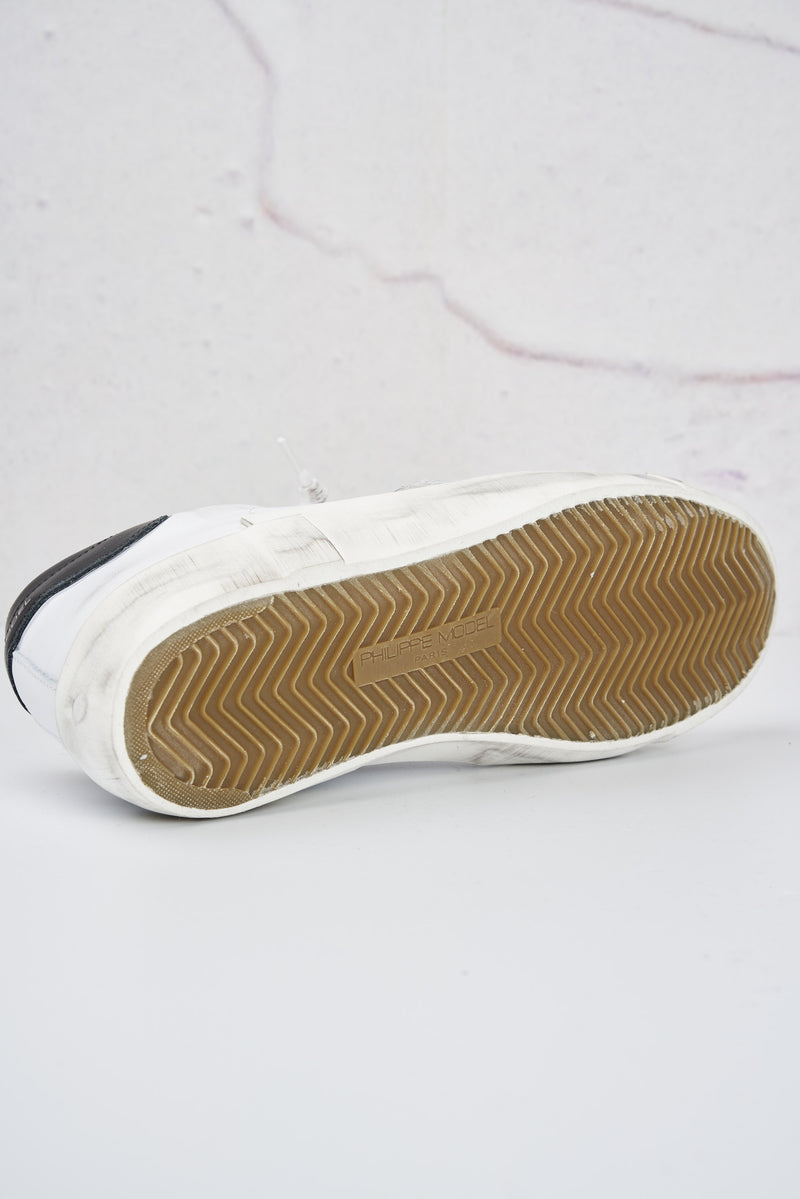 philippe model sneakers prsx veau pelle vintage colore bianco nero 6594